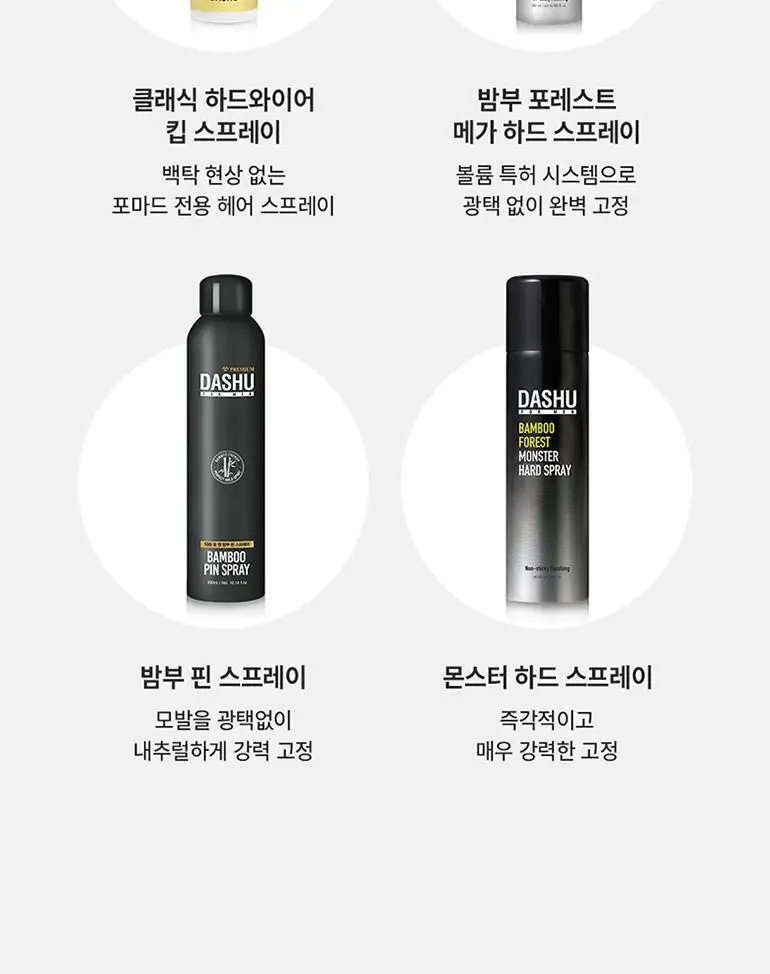 [변우석 Pick]다슈 포맨 와일드 디자인 머클 왁스 100ml+스프레이 50ml 상세페이지 33